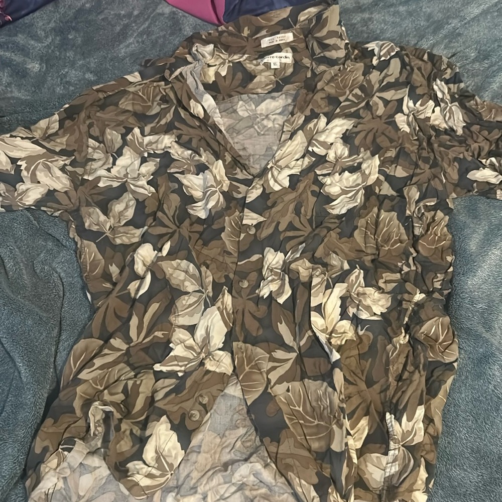 Men’s XL Pierre Cardin Hawaiian Shirt Vintage